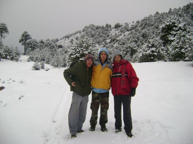 Senderismo en la nieve